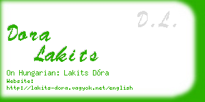 dora lakits business card
